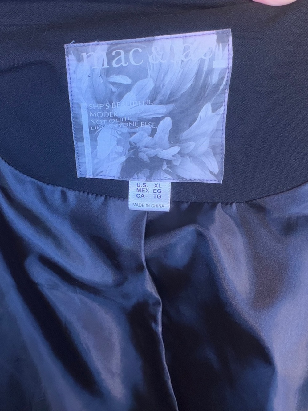 Black Ruffle Button Jacket High Fashion - Picture 4 of 5